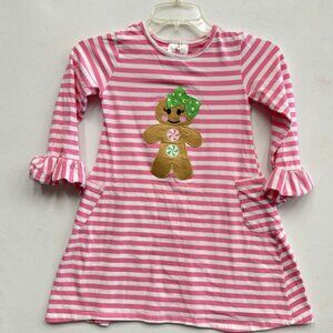 Ruffle Girl Gingerbread Christmas Dress Girl's 2XL (7)